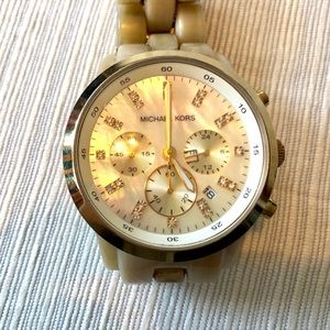 Michael Kors Watch Gold & Tortoise
